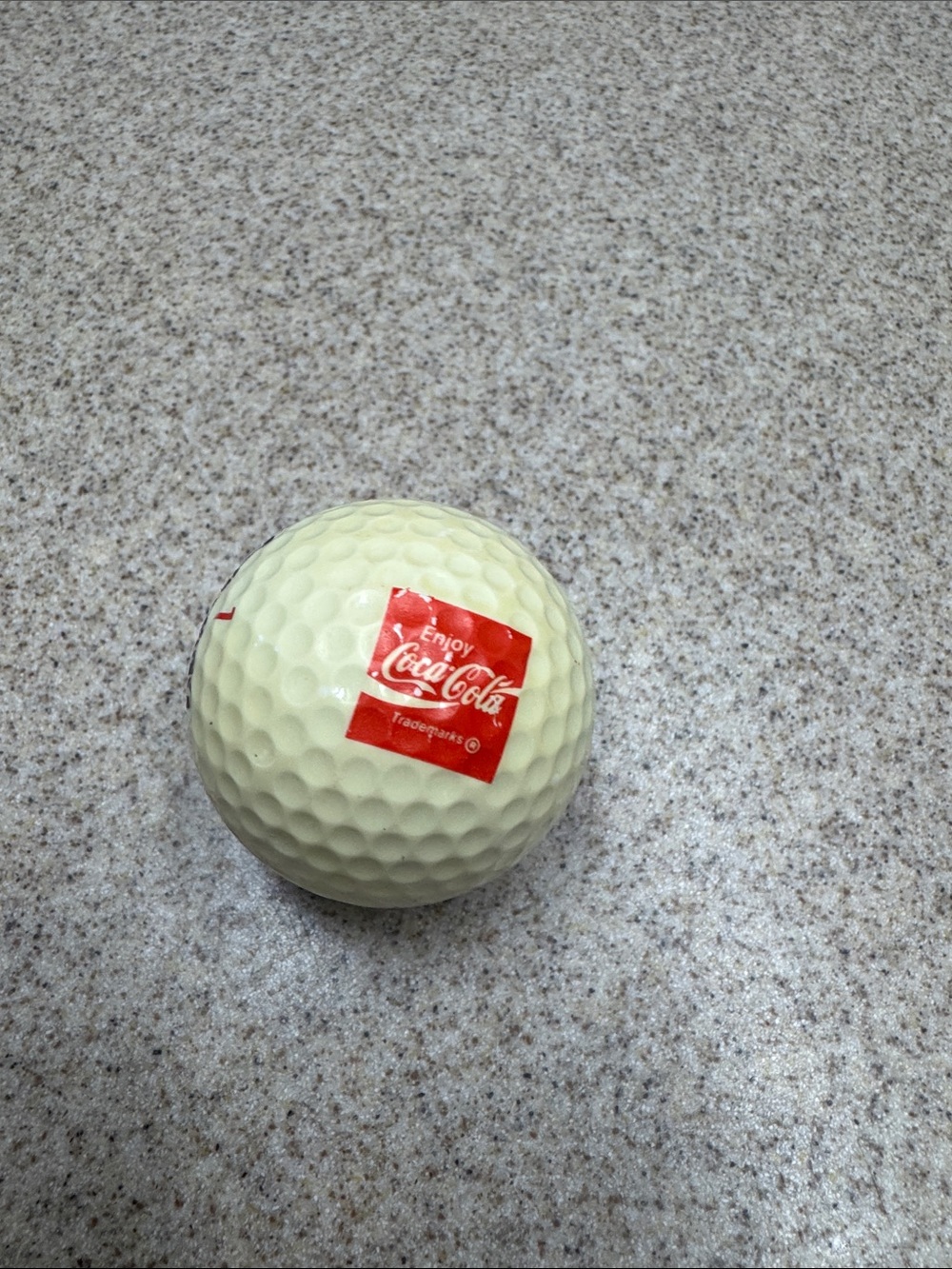 Coca Cola Golf Ball with Red Logo vintage